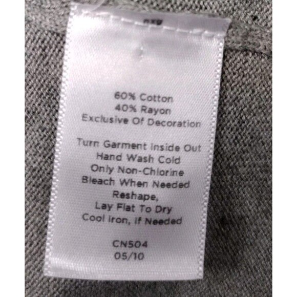 Talbots Long Sleeve V-neck Raised Floral Sweater Snap-up Front Size Lp Women's.. - Picture 9 of 9